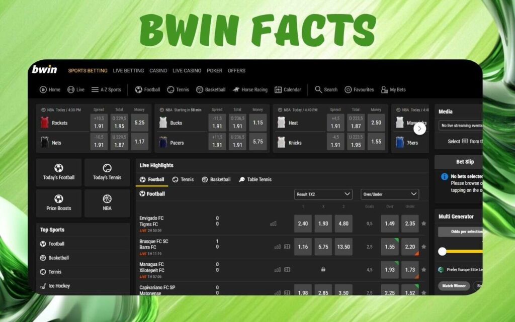 Facts about Bwin Online Gambling Site