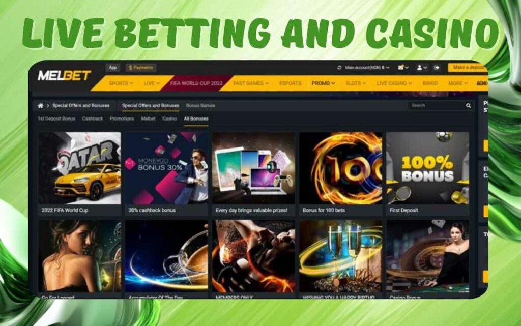 Melbet Live Betting and Casino review