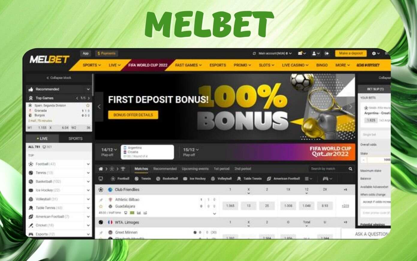 how to bet at Melbet website information